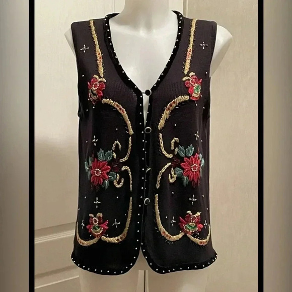Vintage Christmas vest size L - Picture 1 of 3